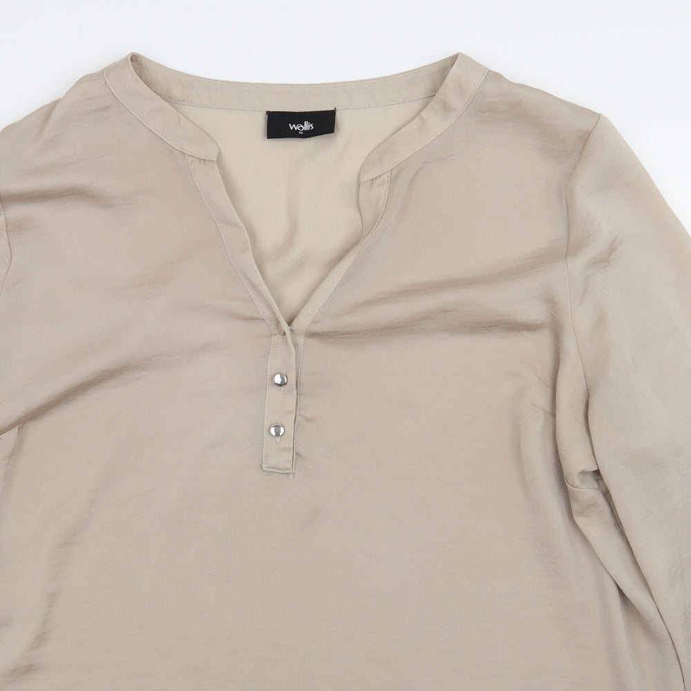 Wallis Womens Beige   Basic Blouse Size XL