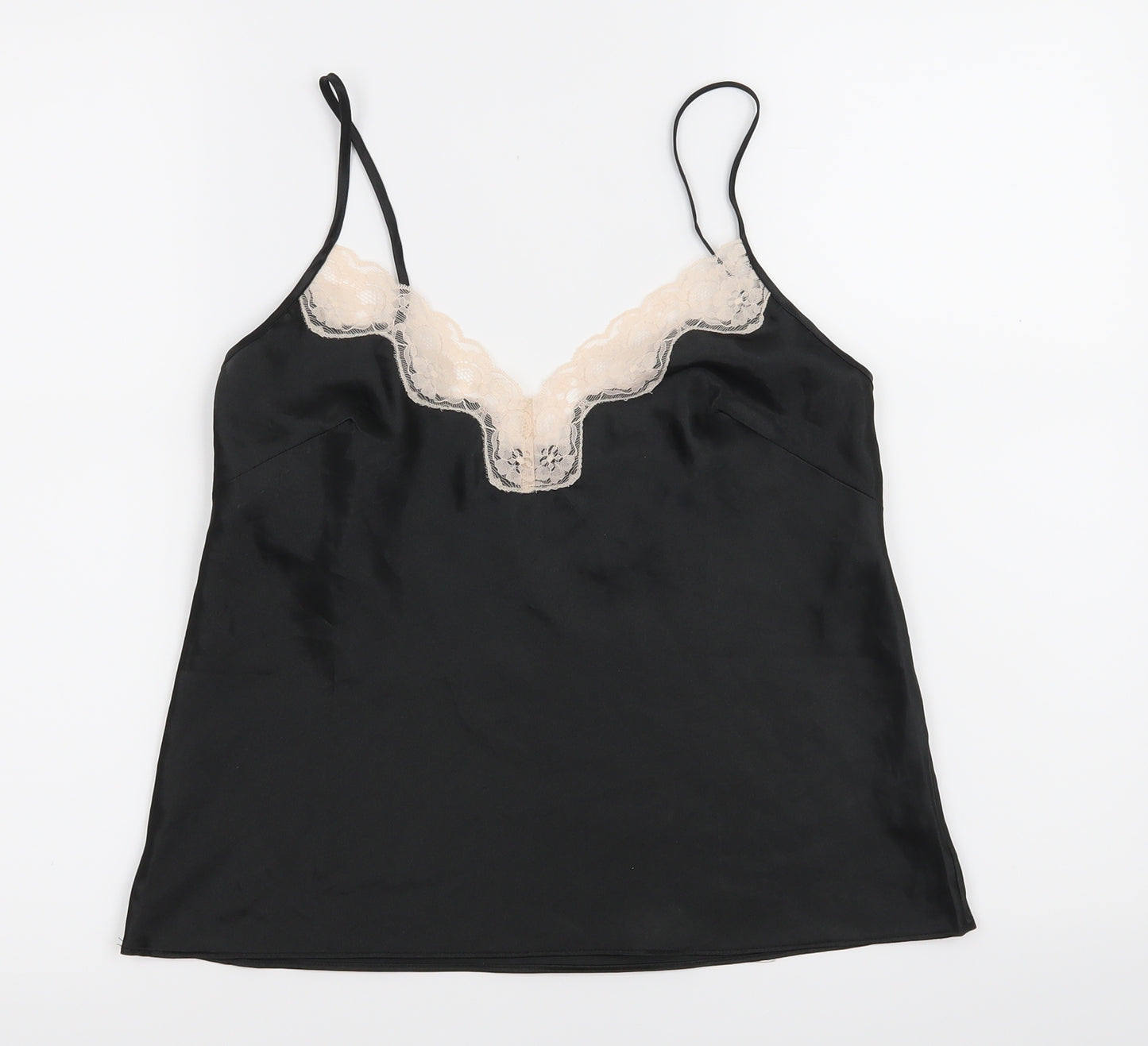 Preworn Womens Black   Basic Blouse Size 10