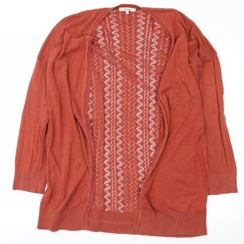 Peacocks Womens Orange   Cardigan Jumper Size 16