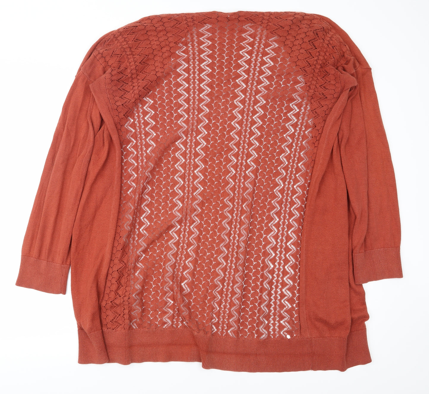 Peacocks Womens Orange   Cardigan Jumper Size 16
