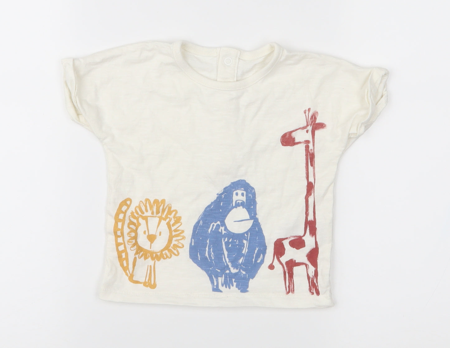Marks and Spencer Baby Ivory   Basic T-Shirt Size 6-9 Months
