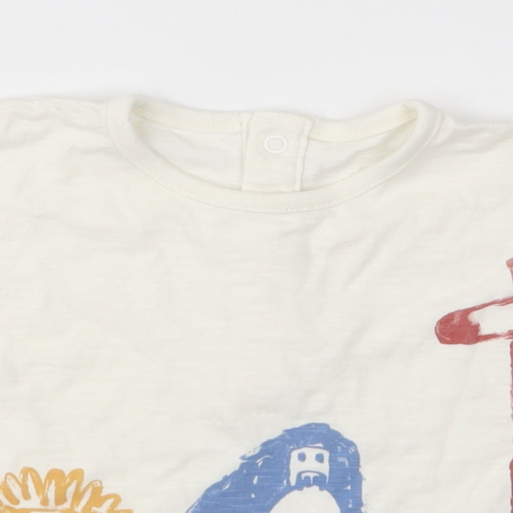 Marks and Spencer Baby Ivory   Basic T-Shirt Size 6-9 Months