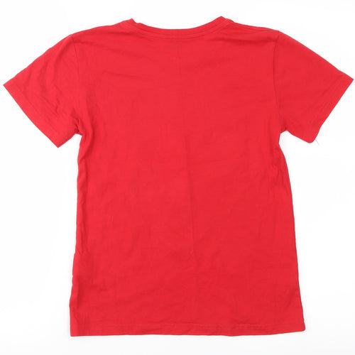 disney land Boys Red   Basic T-Shirt Size 12 Years