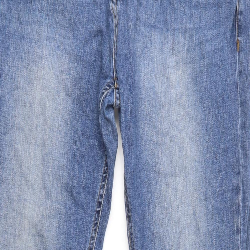 Denim & Co. Mens Blue   Straight Jeans Size 34 L32 in