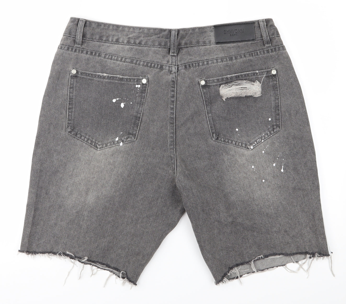 Boohoo Mens Grey   Biker Shorts Size 34