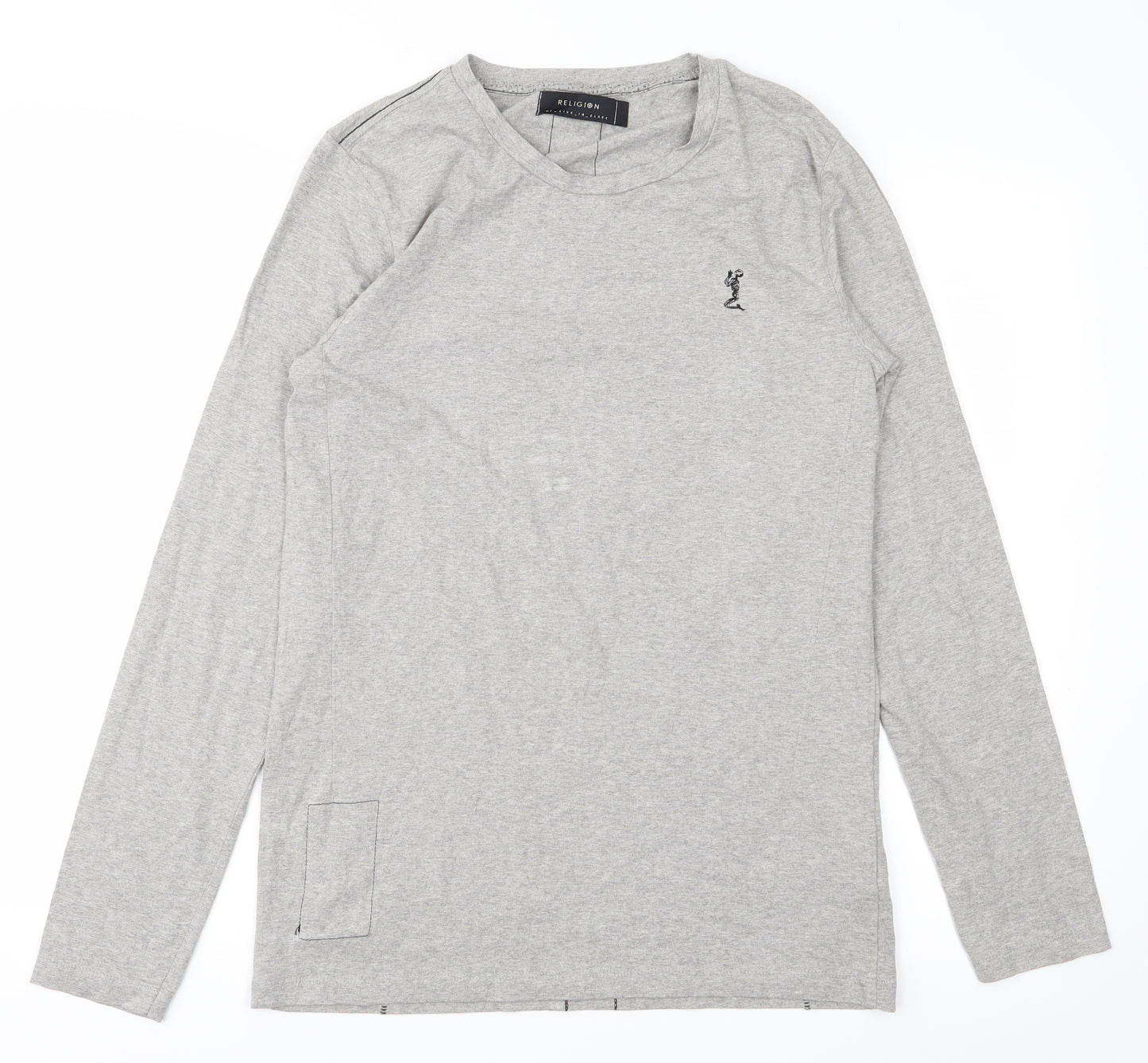 Religion Mens Grey    Button-Up Size M