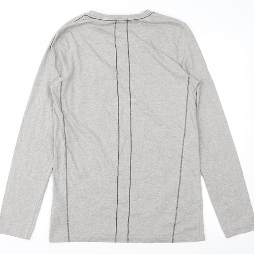 Religion Mens Grey    Button-Up Size M