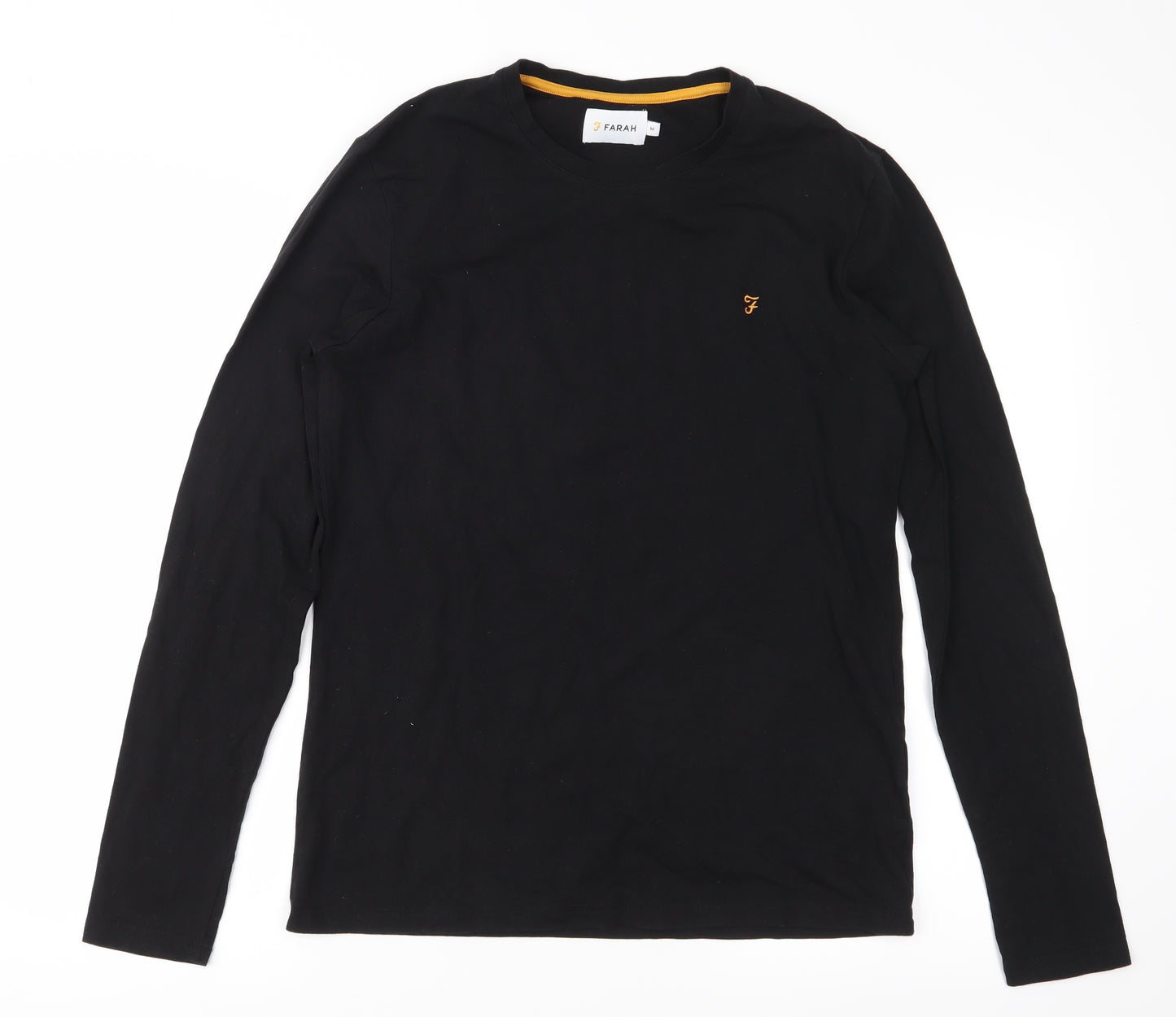 FARRAH Mens Black    Button-Up Size M