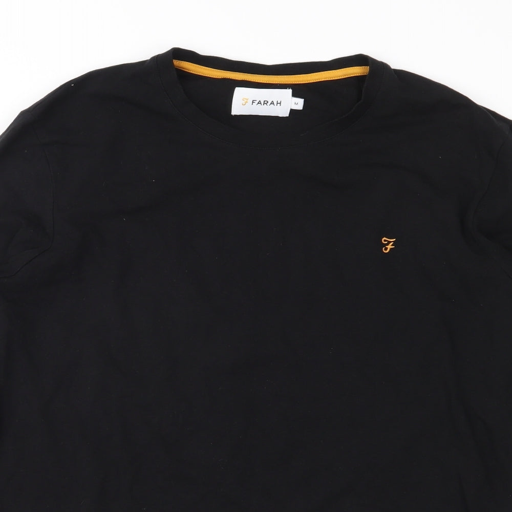 FARRAH Mens Black    Button-Up Size M