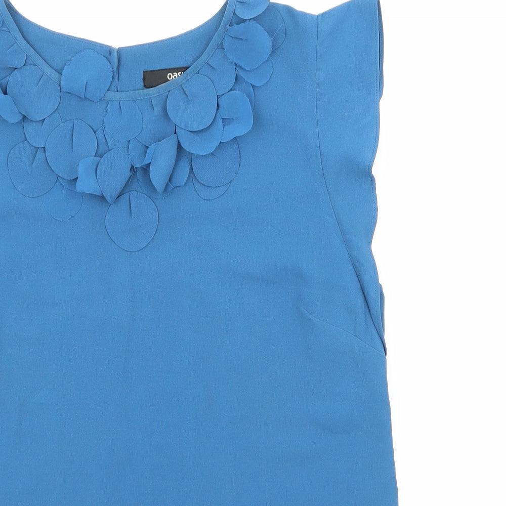 Oasis Womens Blue   Basic T-Shirt Size 10