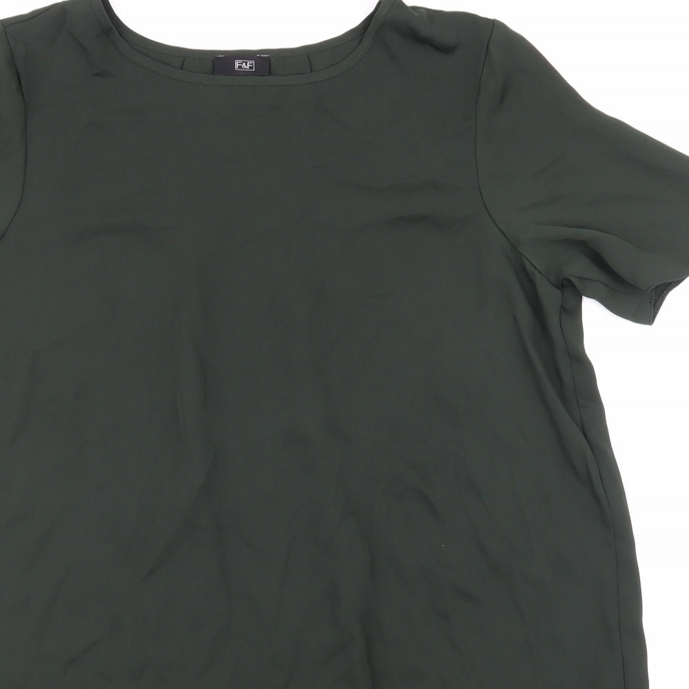 F&F Womens Green   Basic T-Shirt Size 12