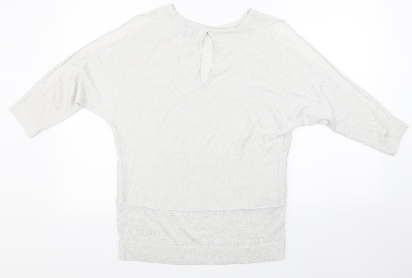 NEXT Womens Silver   Basic T-Shirt Size 8