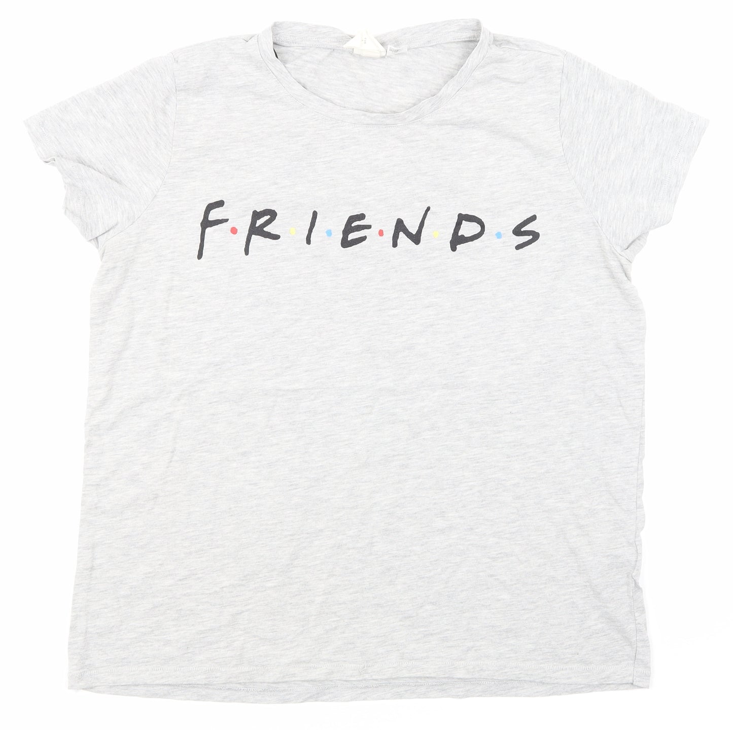 H&M  Womens Grey   Basic T-Shirt Size L