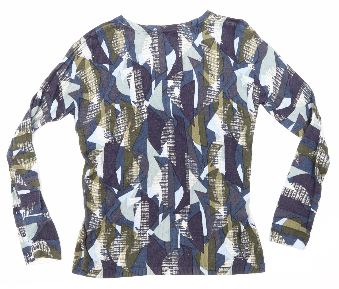 NEXT Womens Blue Colourblock  Basic T-Shirt Size 12