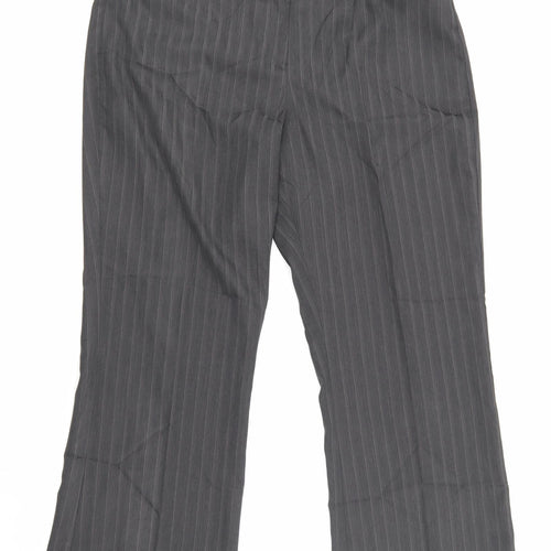 George  Womens Grey Striped  Trousers  Size 14