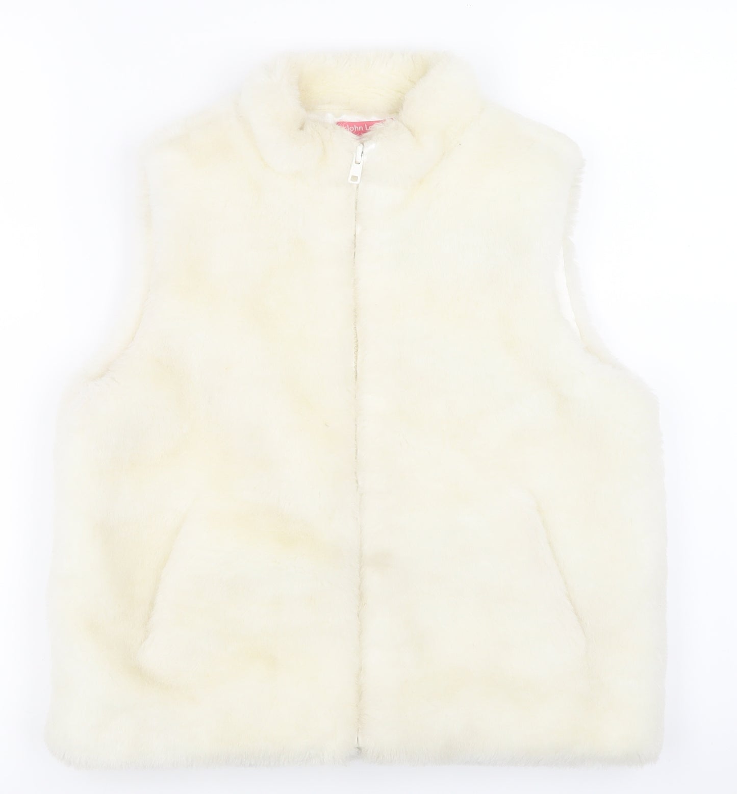 John Lewis Girls Ivory   Gilet Jacket Size 9-10 Years