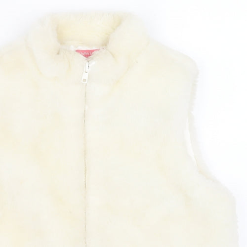 John Lewis Girls Ivory   Gilet Jacket Size 9-10 Years