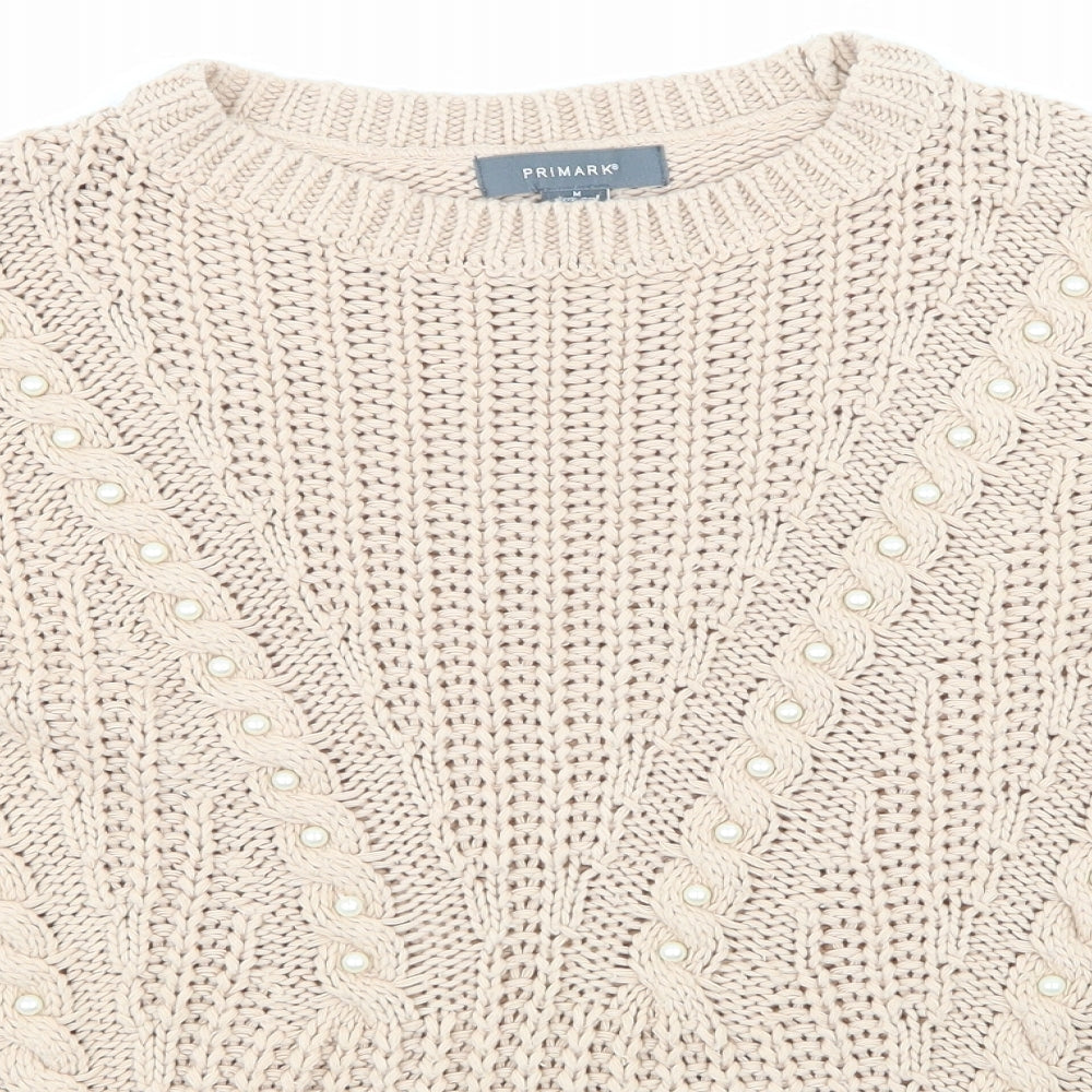 Primark Womens Beige   Pullover Sweatshirt Size 10