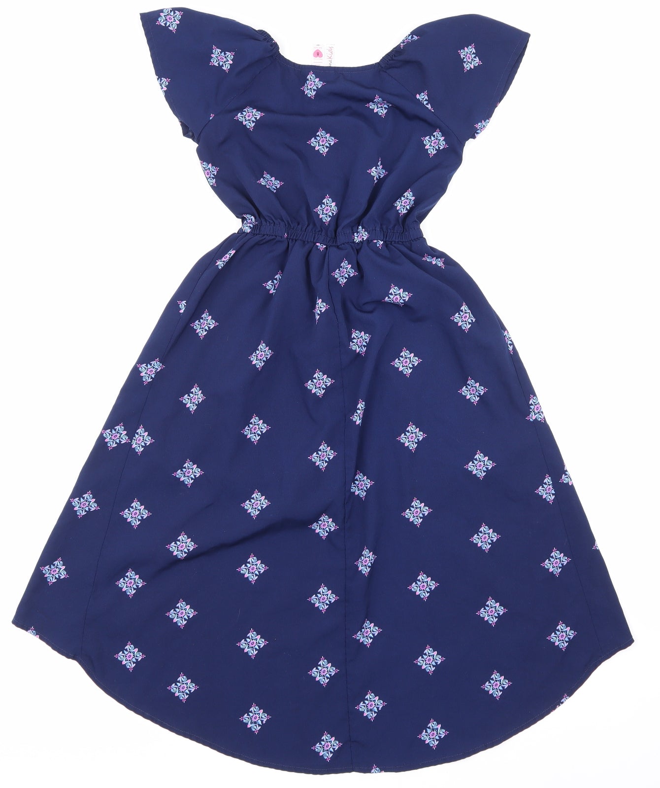 japna kids Girls Blue Floral  Playsuit One-Piece Size 8 Years L34 in