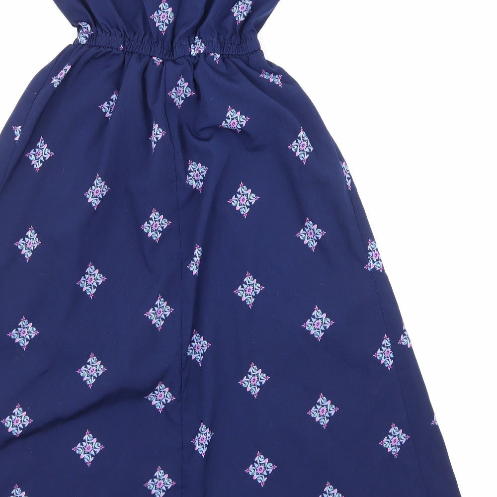 japna kids Girls Blue Floral  Playsuit One-Piece Size 8 Years L34 in