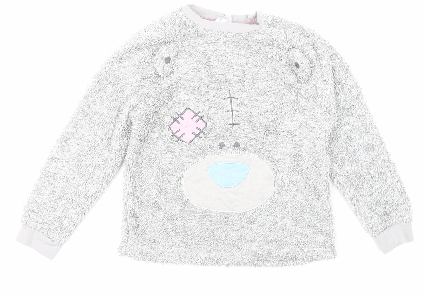 Me to you Girls Grey Animal Print  Top Pyjama Top Size 7-8 Years
