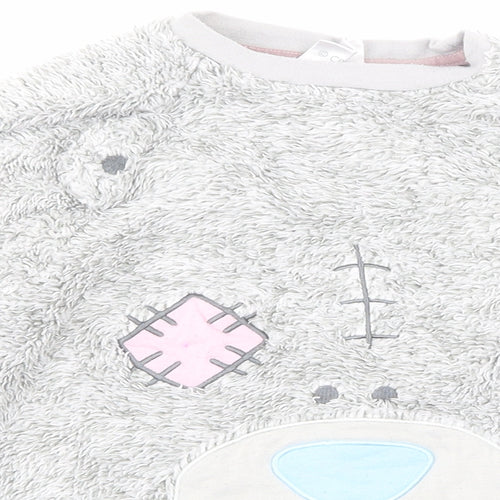 Me to you Girls Grey Animal Print  Top Pyjama Top Size 7-8 Years