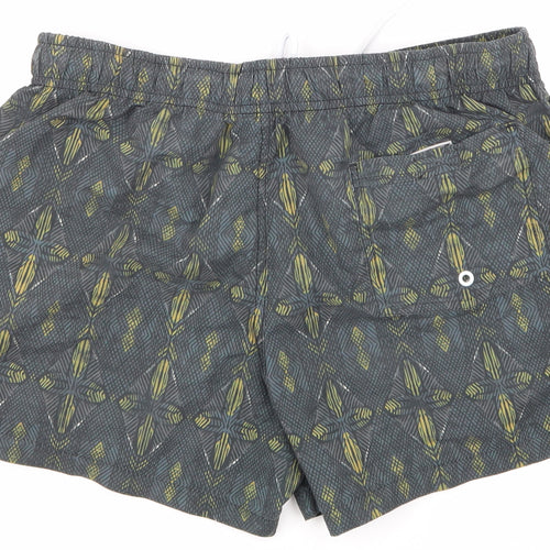 River Isalnd Mens Green Argyle/Diamond  Sweat Shorts One Size - SWIM SHORTS