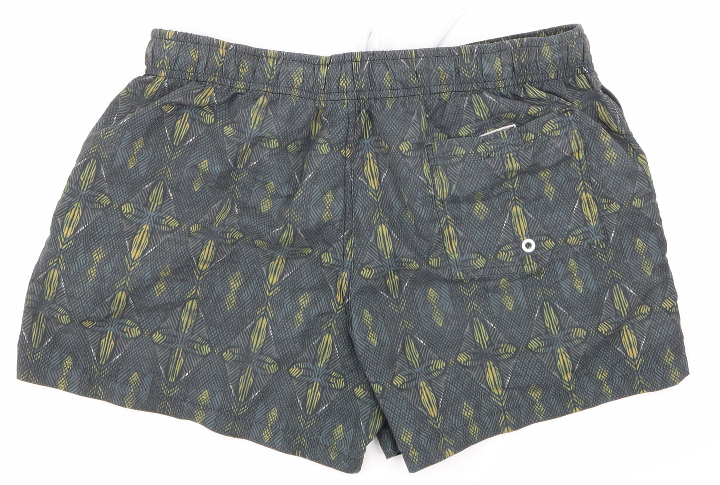 River Isalnd Mens Green Argyle/Diamond  Sweat Shorts One Size - SWIM SHORTS