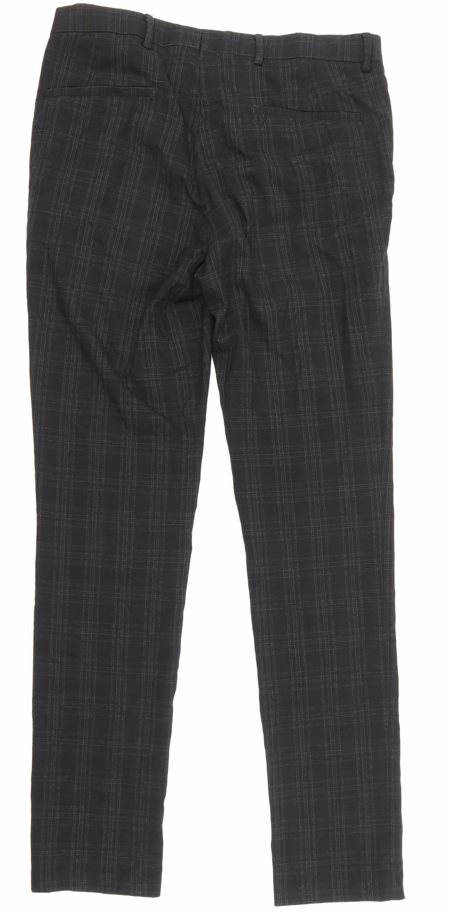 NewLook Mens Black Check  Trousers  Size 32 in L31 in