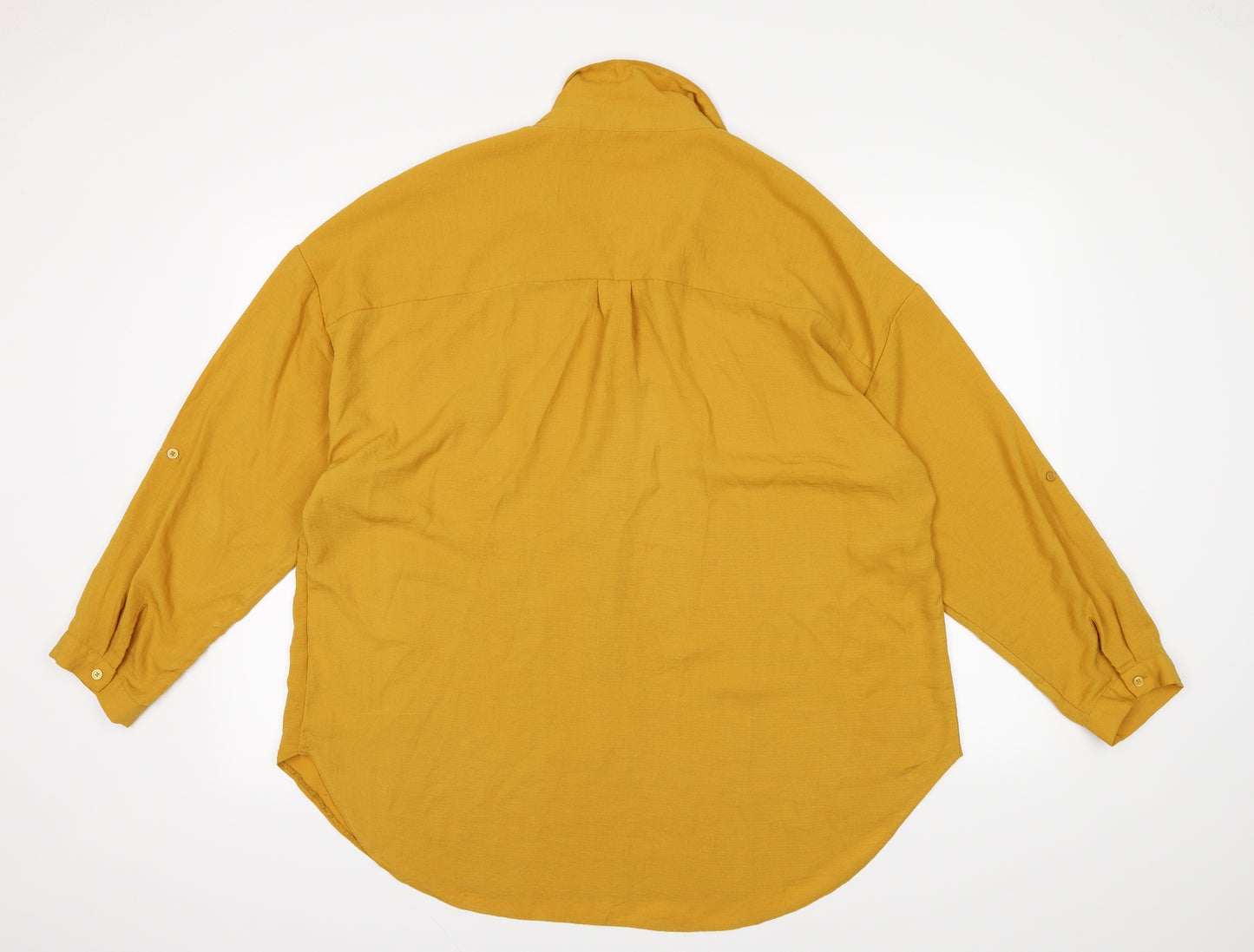 Nutmeg Womens Yellow   Basic Blouse Size 20  - Mustard