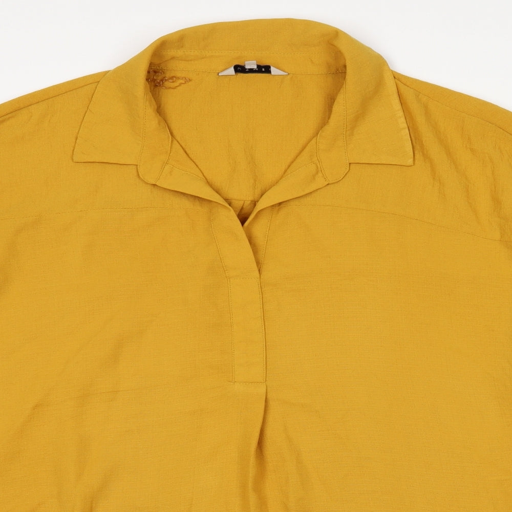 Nutmeg Womens Yellow   Basic Blouse Size 20  - Mustard