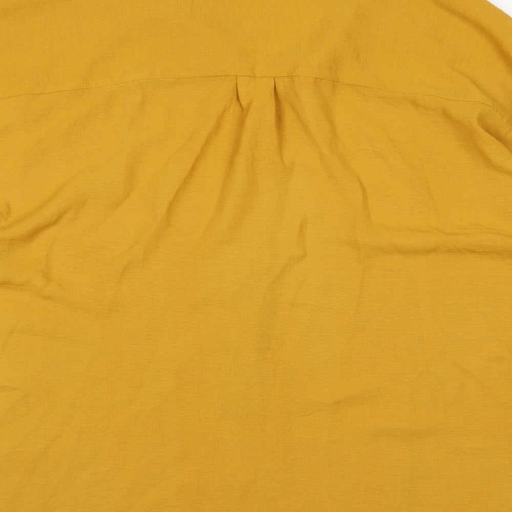 Nutmeg Womens Yellow   Basic Blouse Size 20  - Mustard