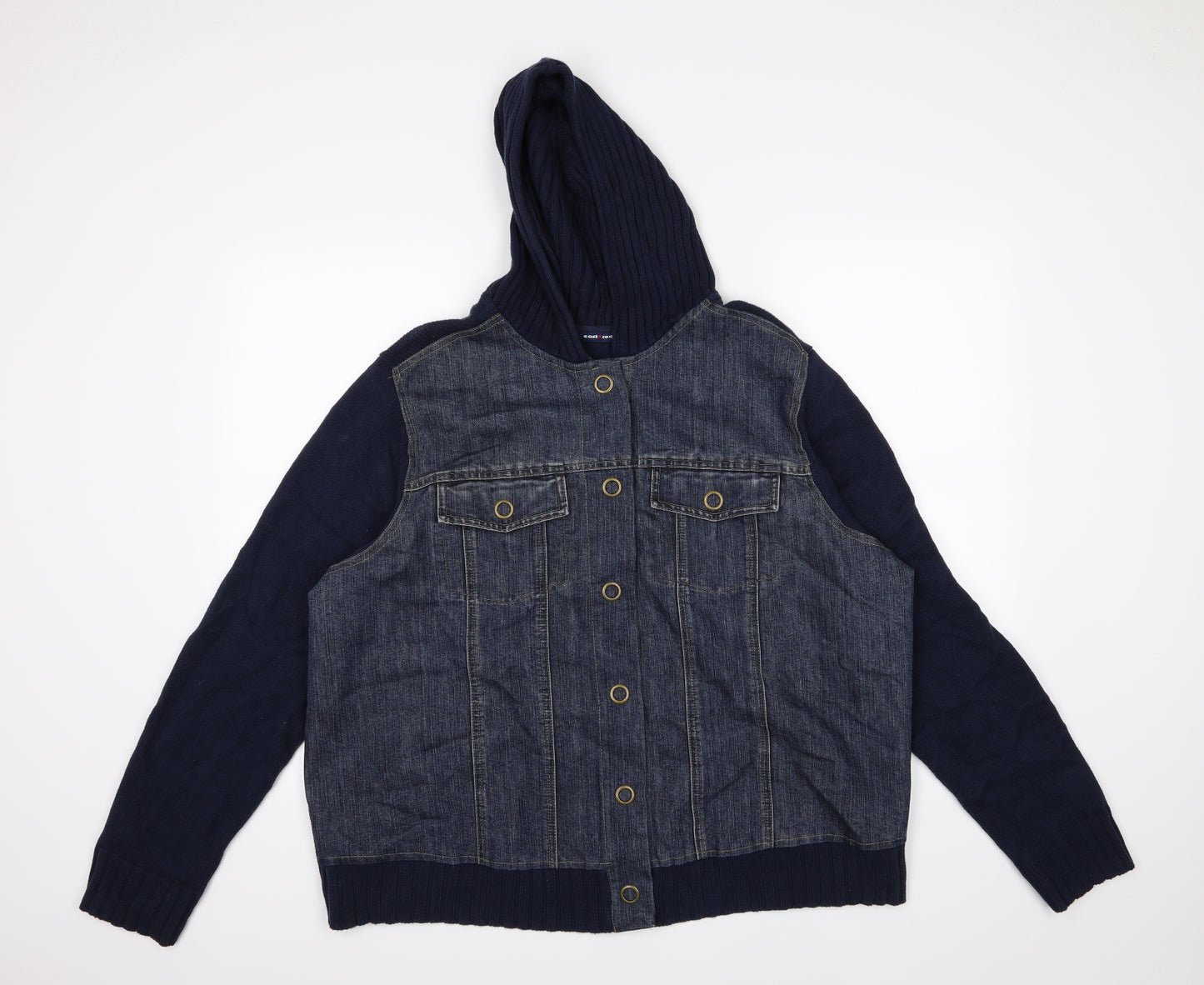 Evans Womens Blue  Denim Jacket  Size 20