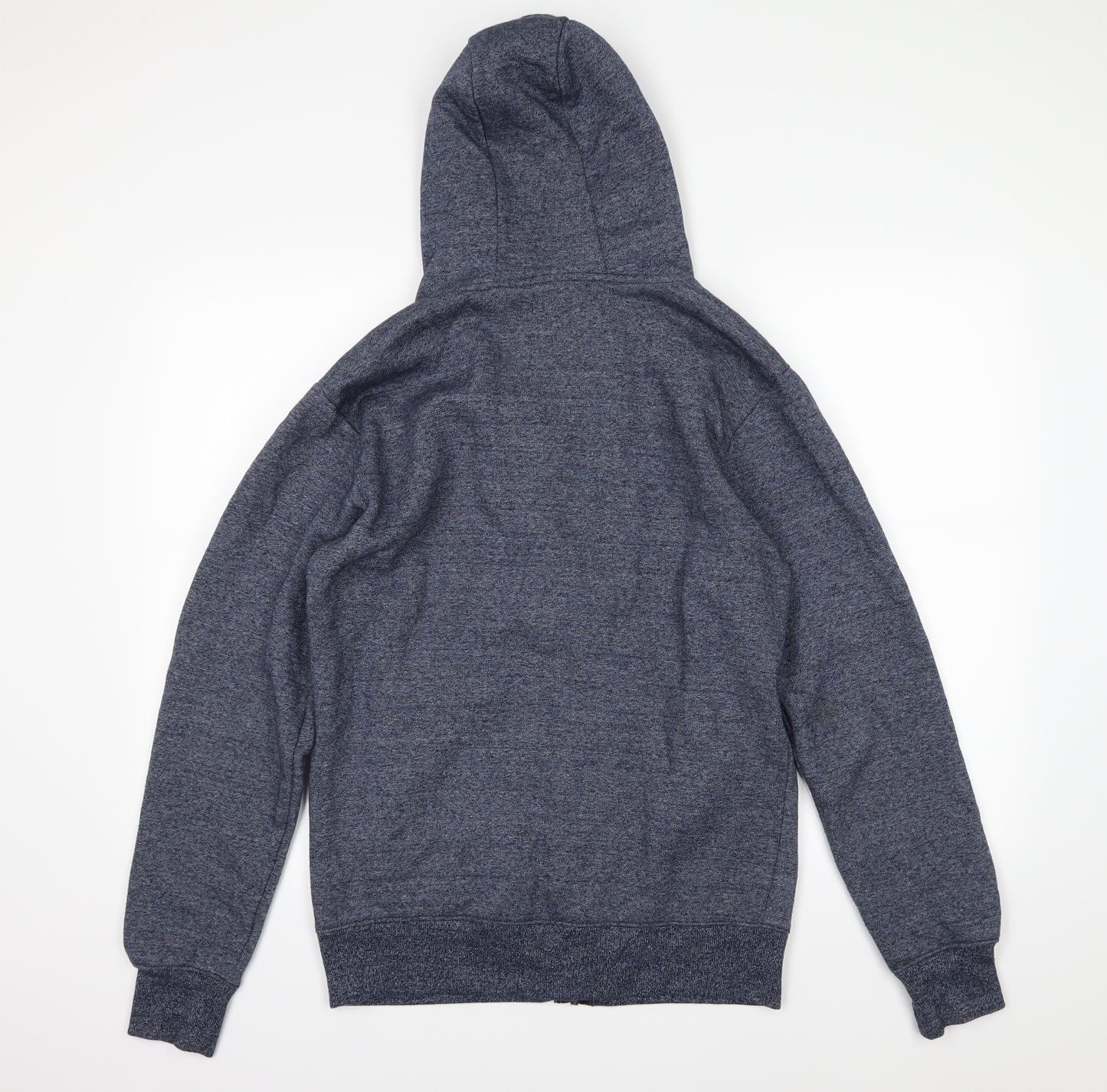 Smith & Jones Mens Blue  Jersey Full Zip Hoodie Size L
