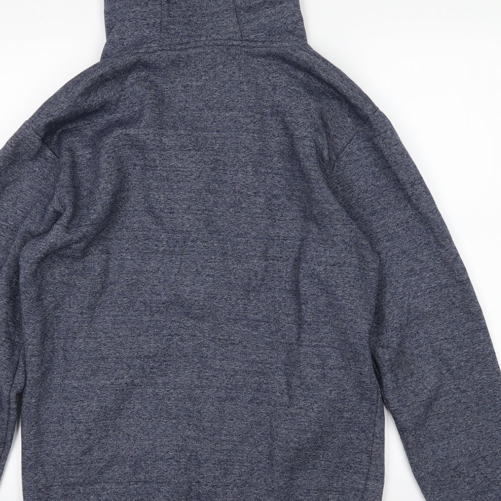 Smith & Jones Mens Blue  Jersey Full Zip Hoodie Size L