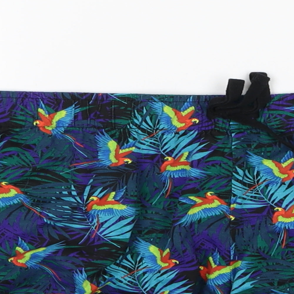 George Womens Multicoloured  Jersey Sweat Shorts Size 18 - Parrot print
