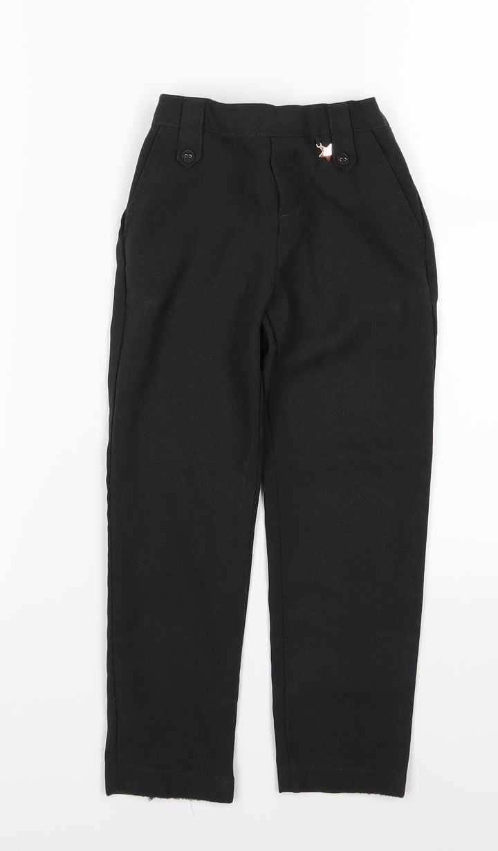 F&F Girls Grey Rayon Dress Pants Trousers Size 4-5 Years