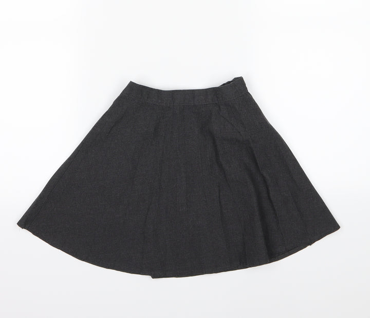 George Girls Grey Rayon Pleated Skirt Size 4-5 Years