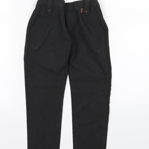 F&F Girls Grey  Rayon Dress Pants Trousers Size 4-5 Years