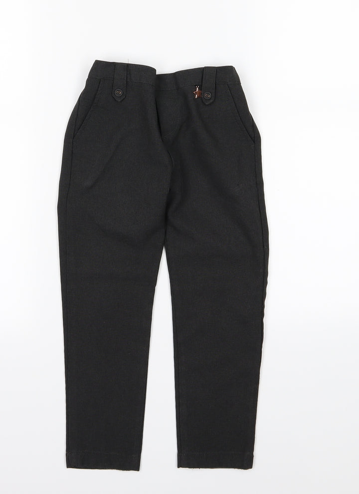 F&F Girls Grey Rayon Dress Pants Trousers Size 4-5 Years