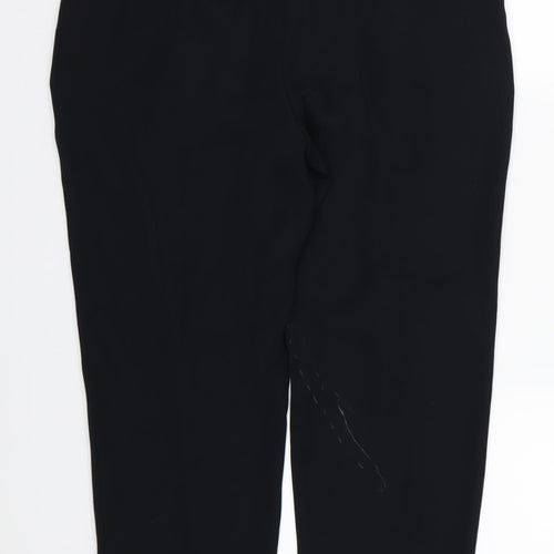 Marks and Spencer Womens Black  Rayon Trousers  Size 12 L27 in