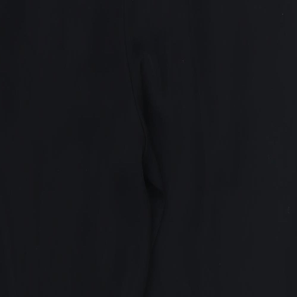 Marks and Spencer Womens Black  Rayon Trousers  Size 12 L27 in