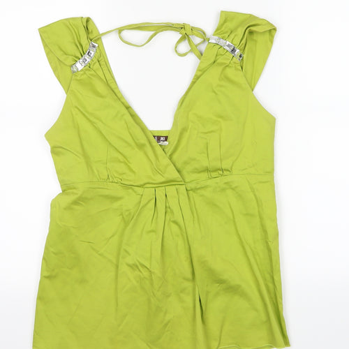 JLO Womens Green   Basic Blouse Size 14