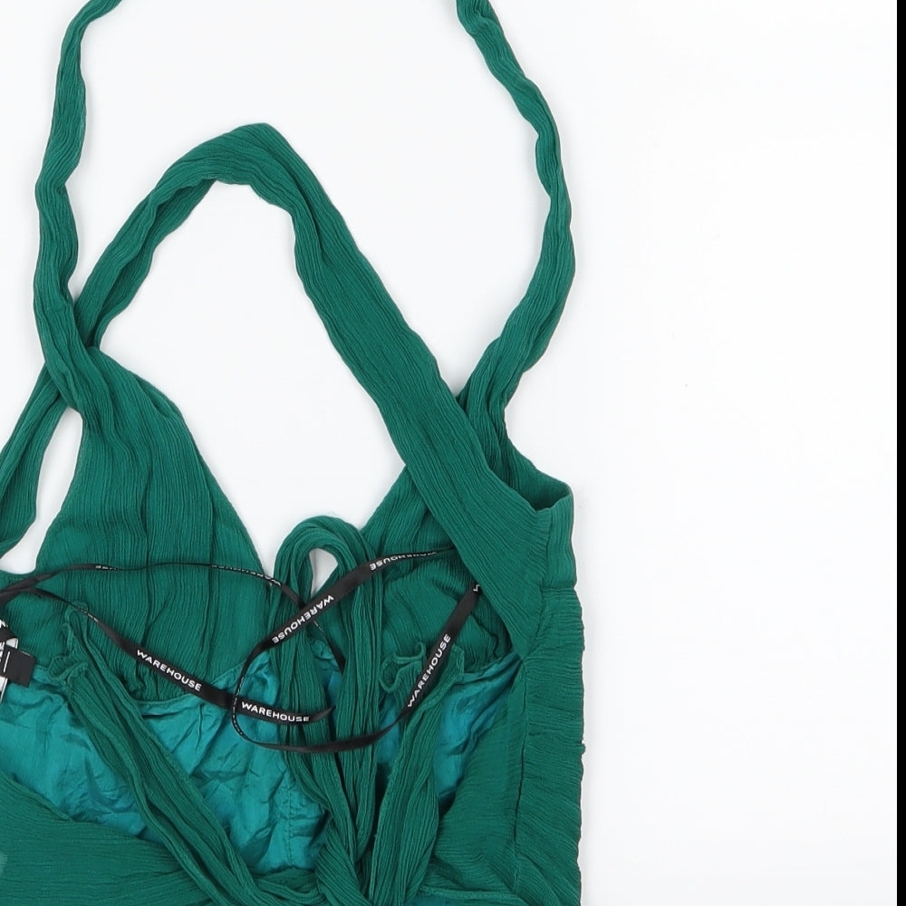 Warehouse Womens Green   Basic Blouse Size 12