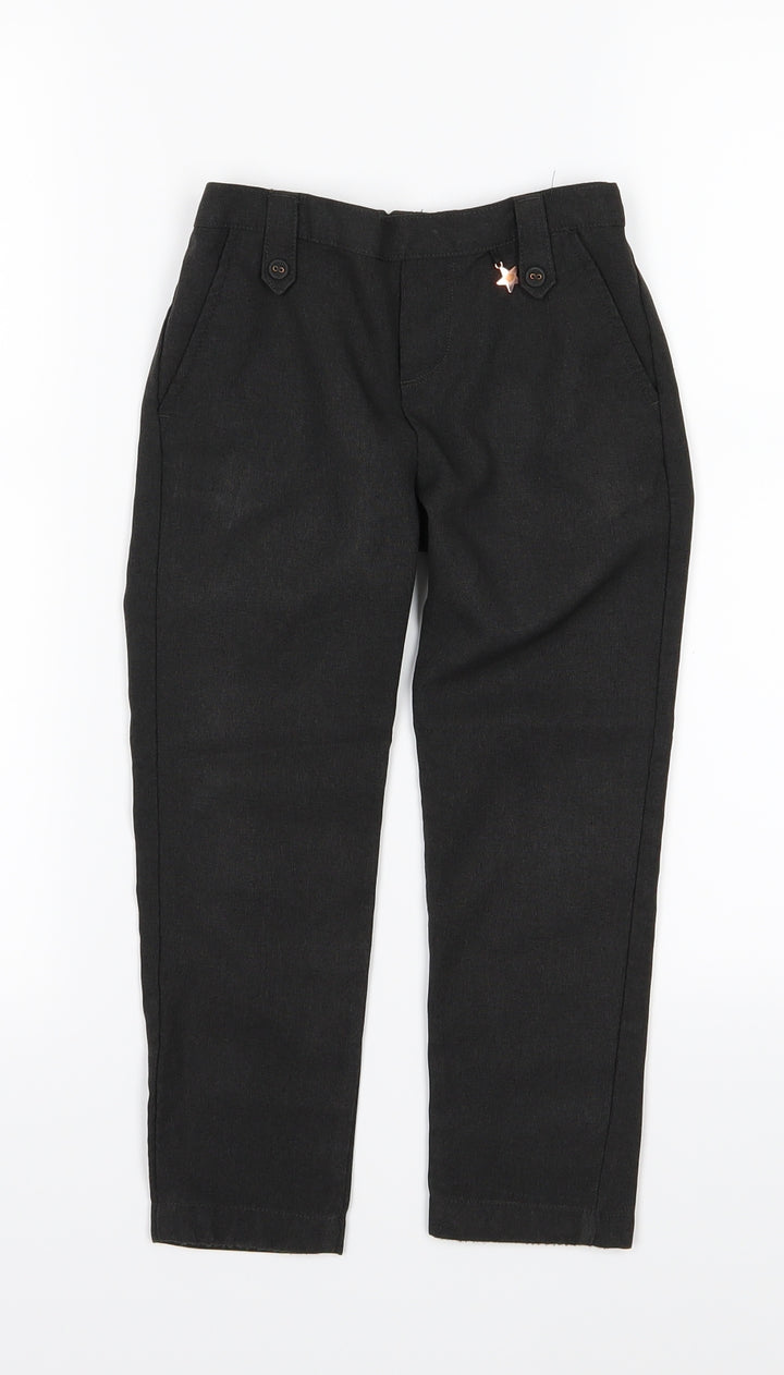 F&F Girls Grey  Rayon Dress Pants Trousers Size 4-5 Years