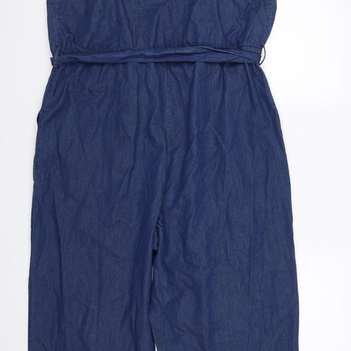 TU Womens Blue  Denim Jumpsuit One-Piece Size 18 L21 in