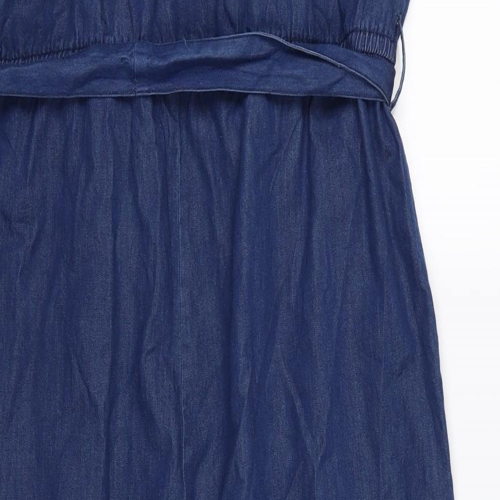 TU Womens Blue  Denim Jumpsuit One-Piece Size 18 L21 in