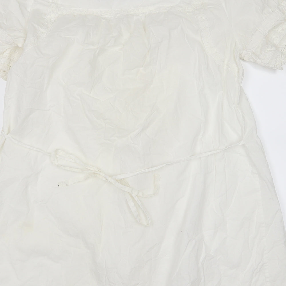 Warehouse Womens White   T-Shirt Dress  Size 12