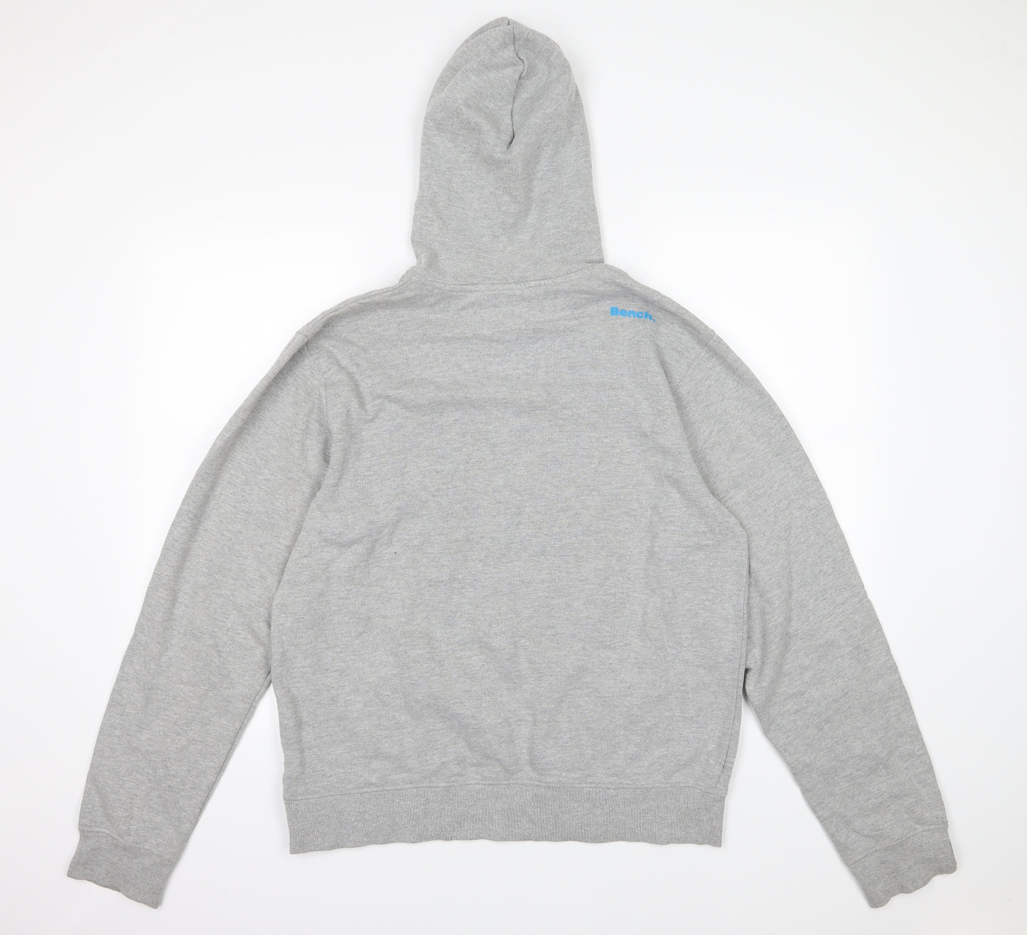 Bench Mens Grey  Jersey Pullover Hoodie Size L