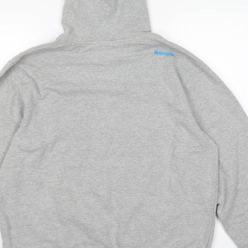 Bench Mens Grey  Jersey Pullover Hoodie Size L